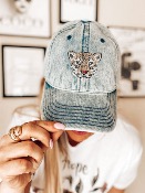 CASQUETTE DENIM STRASS