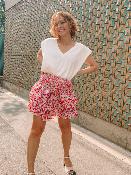 JUPE  COURTE PEPITA