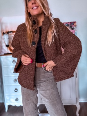 MANTEAU COCOON CHOCO