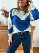 PULL MOON SEQUINS ARGENT