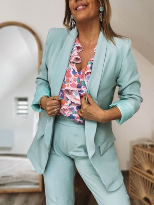 BLAZER MYA VERT D'EAU