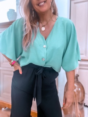 BLOUSE BOA VERT D EAU