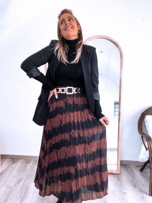 JUPE LONGUE MALVINE CAMEL