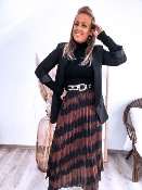 JUPE LONGUE MALVINE CAMEL