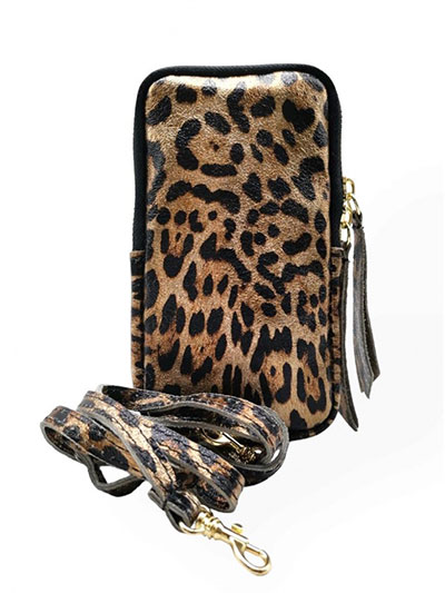 POCHETTE TELEPHONE LEOPARD