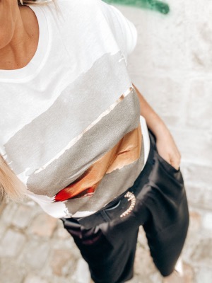T SHIRT PAINT BLACK