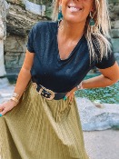 T SHIRT PAILLETTES AVA NOIR