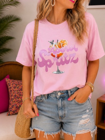 T SHIRT SPRITZ ROSE