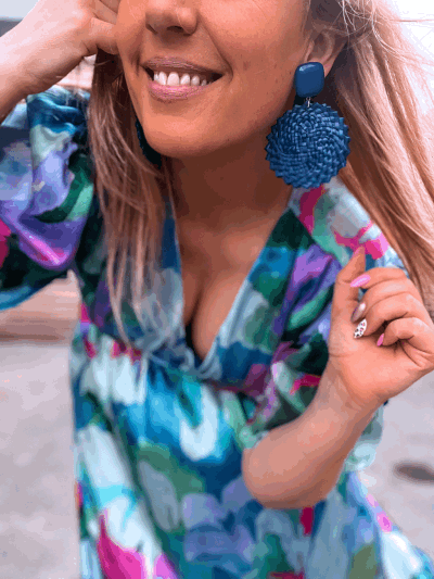 BOUCLES RAPHIA PLAGE FRANCINE BRAMLI