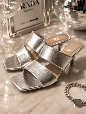 MULES ARGENT VANESSA WU