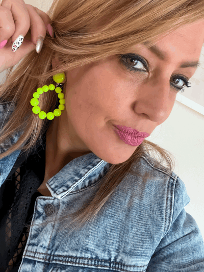 BOUCLES BASTILLE JAUNE FRANCINE BRAMLI