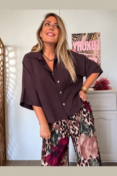 CHEMISE LEA CHOCOLAT