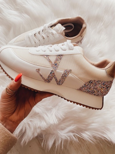 BASKETS MONOGRAMME PAILLETTES VANESSA WU