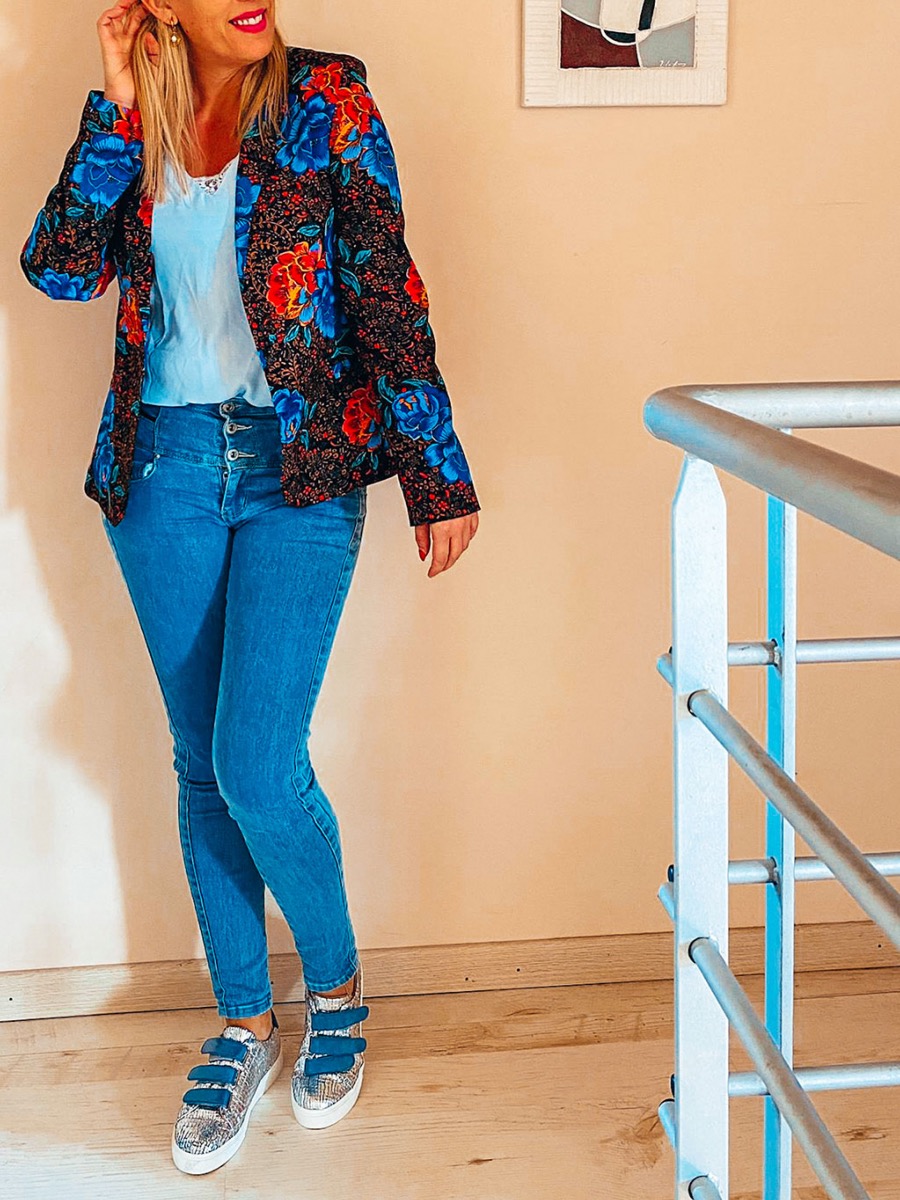 Blazer Fleuri Tendance Rue Des Abbesses|SAORI boutique
