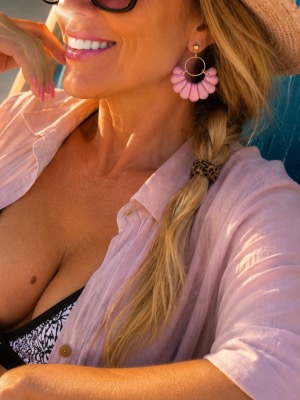 BOUCLES PHILIPPINE COQUILLE ROSE