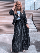 CEINTURE NOIRE BOUCLE OR