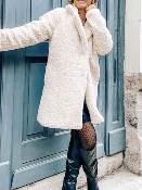 MANTEAU TEDDY BEIGE