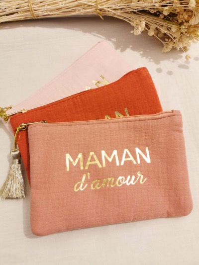 POCHETTE ROSE MAMAN