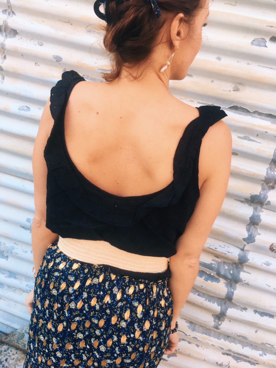 Top Blanc Bohème à Nouer Taille 36 - Occasion En Parfait état