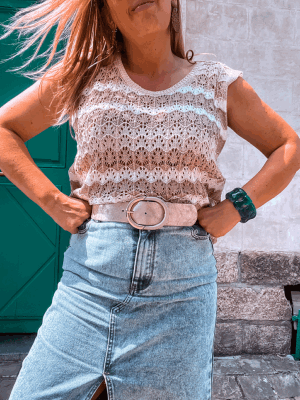 CEINTURE BEIGE GOLD