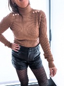 PULL CHAUSSETTE GINY CAMEL