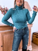 PULL CHAUSSETTE GINY BLEU