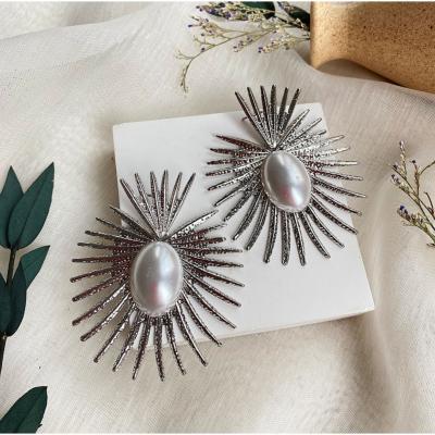 BOUCLES PEARL SOLEYA ARGENT