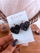 BOUCLES  BEATRIZ BLACK GLITTER