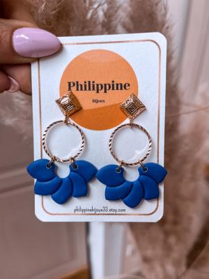 BOUCLES PHILIPPINE OCEANIE BLEU
