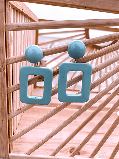 BOUCLES LUXEMBOURG CLIPS BLEU CIEL