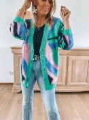 GILET DOUDOU PUNKY VERT