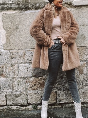  MANTEAU SOLAL TAUPE