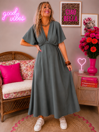 ROBE LONGUE ALABAMA KAKI