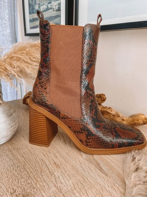 BOTTINES MONTANTES PYTHON VANESSA WU