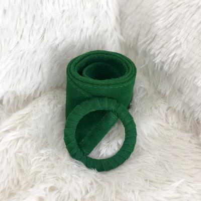 CEINTURE CUIR VERT ÉMERAUDE