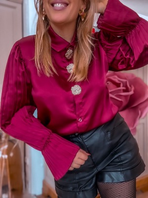 CHEMISE ELEGANCIA BORDEAUX