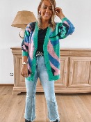 GILET DOUDOU PUNKY VERT