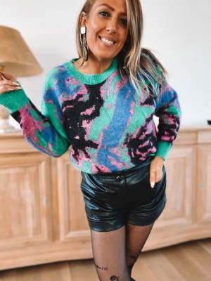 PULL DOUDOU PUNKY VERT
