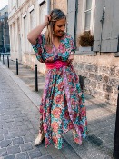 ROBE BOHEME MYRTILLE
