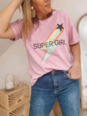 T SHIRT SUPER GIRL 