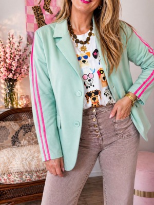 VESTE BLAZER GLOW&GO MENTHE