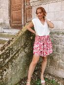 JUPE  COURTE PEPITA