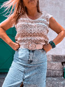 CEINTURE BEIGE GOLD