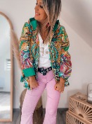 PARKA ROSELLA ROSE ET VERT