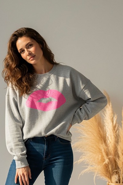 SWEAT KISS ME PAILLETTES