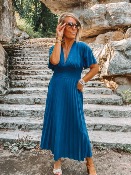 ROBE PAILLETTES LUCIA INDIGO