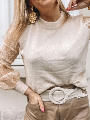 CEINTURE CUIR BEIGE