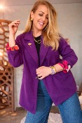 MANTEAU BLAZER ROYAL VIOLET