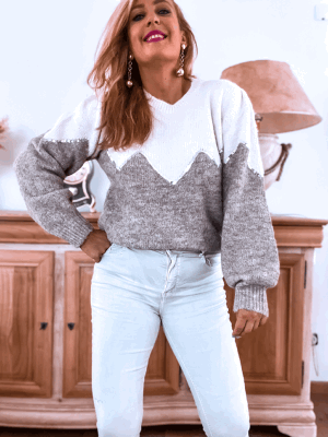 PULL NAYA SEQUINS ARGENT