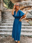 ROBE PAILLETTES LUCIA INDIGO